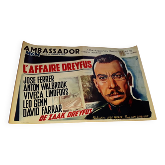 Movie poster The Dreyfus Affair 36x55 cm Belgian