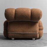 Poltrona in bouclé anni ’70 vintage modernariato