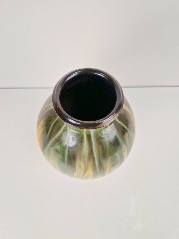Glazed Stoneware Vase by Grégoire Lebon, Belgium, 1940s