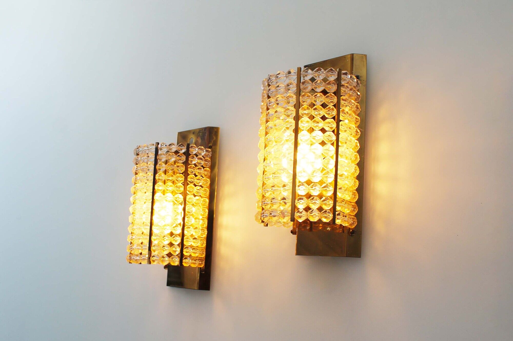 Austrian set of wall lamps by Emil Stejnar for Rupert Nikoll