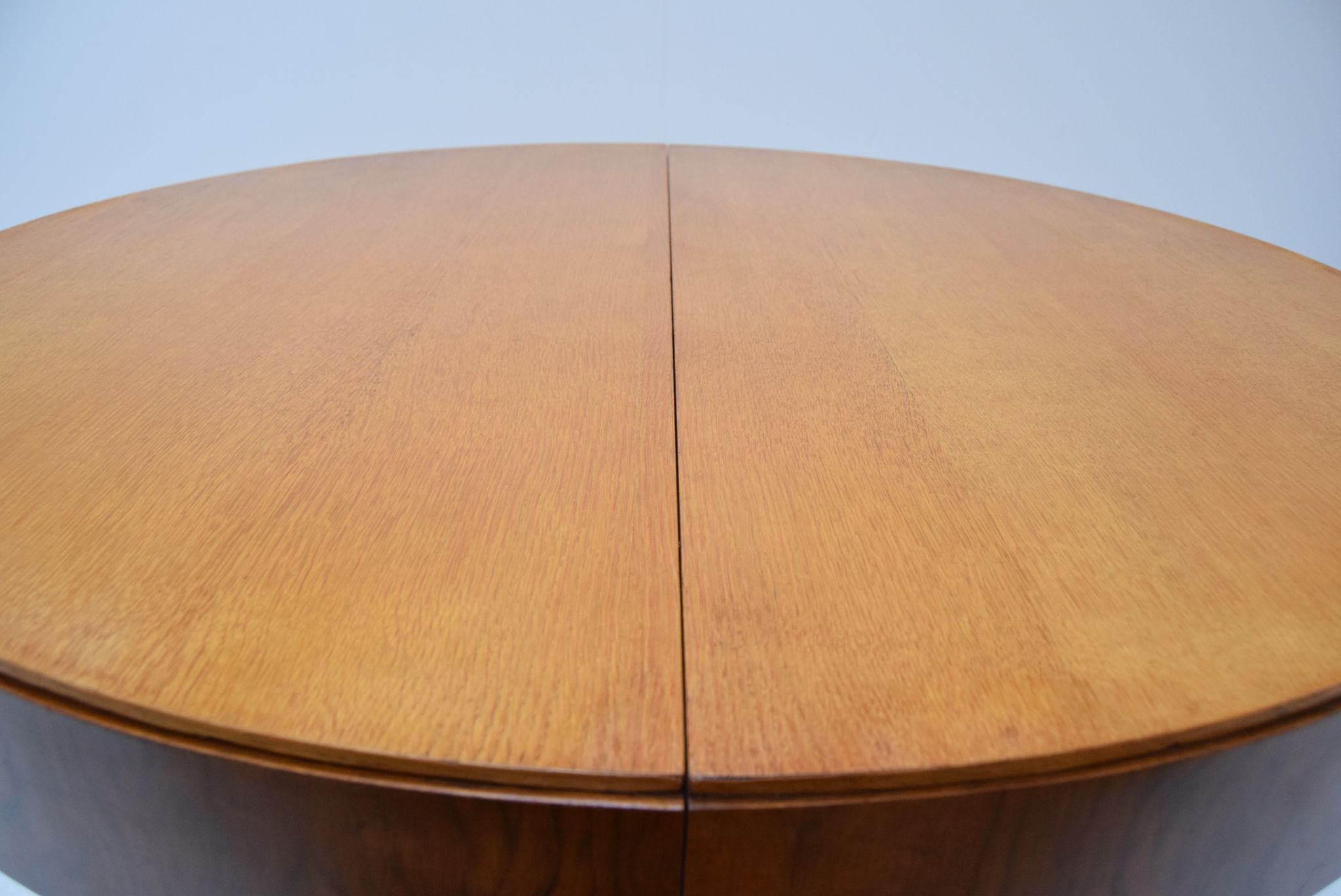 Mid-century  Round Folding dining table  by Jindrich Halabala ,Czechoslovakia,1950‘s.
