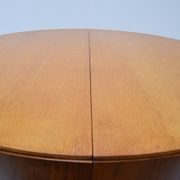 Mid-century  Round Folding dining table  by Jindrich Halabala ,Czechoslovakia,1950‘s.
