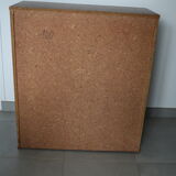 Low-curtained double-curtained cabinet