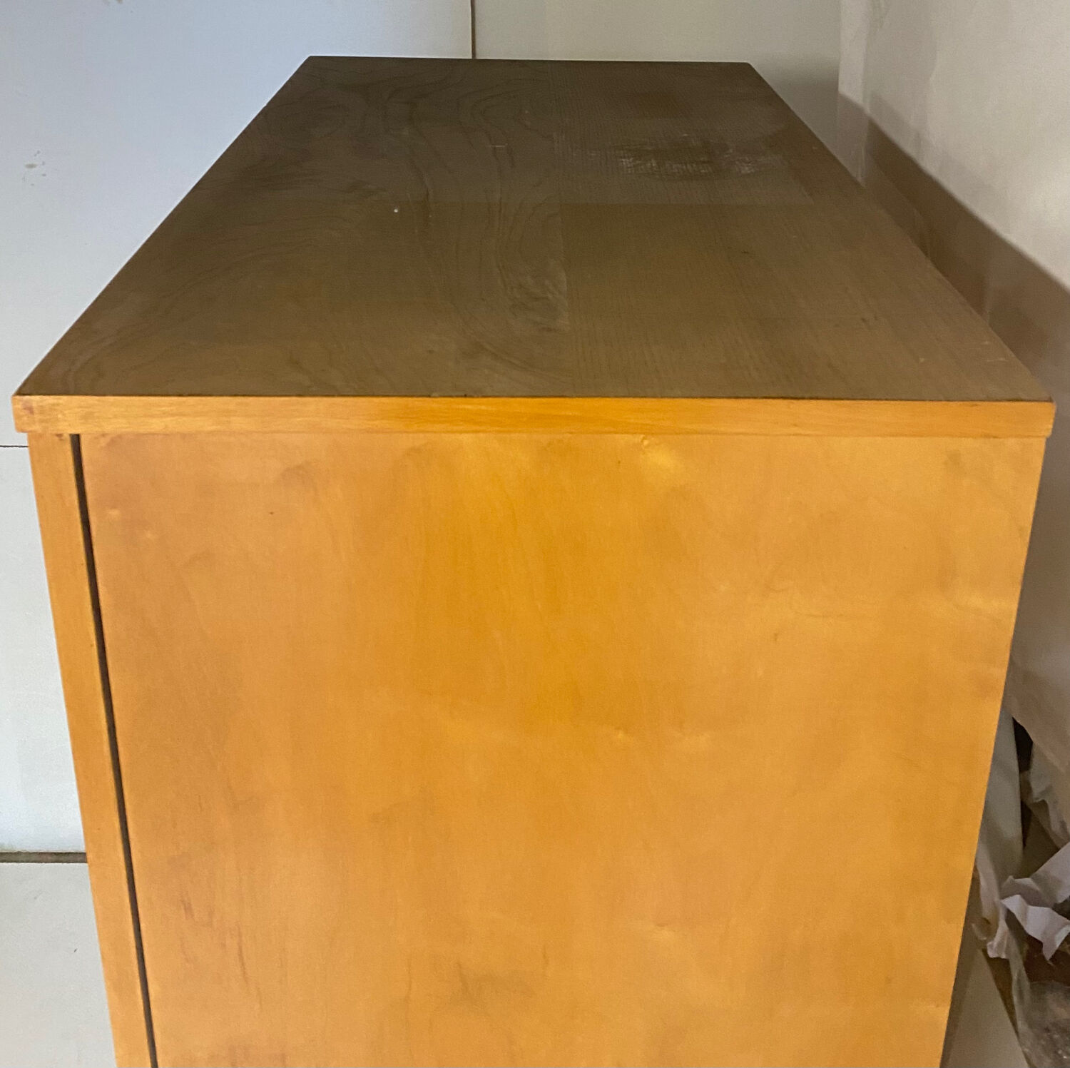 Vintage wardrobe with compass feet