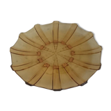 Plateau en verre ambré