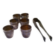 Coffret 6 gobelets en argent