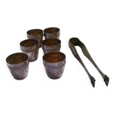 Coffret 6 gobelets en argent