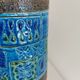 Bitossi lamp, in beautiful blue turquoise color, designed by Aldo Londi, Italy 1950-1960s