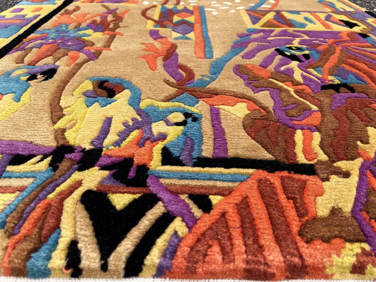 Modern rug signed nini ferrucci 160x100 cm