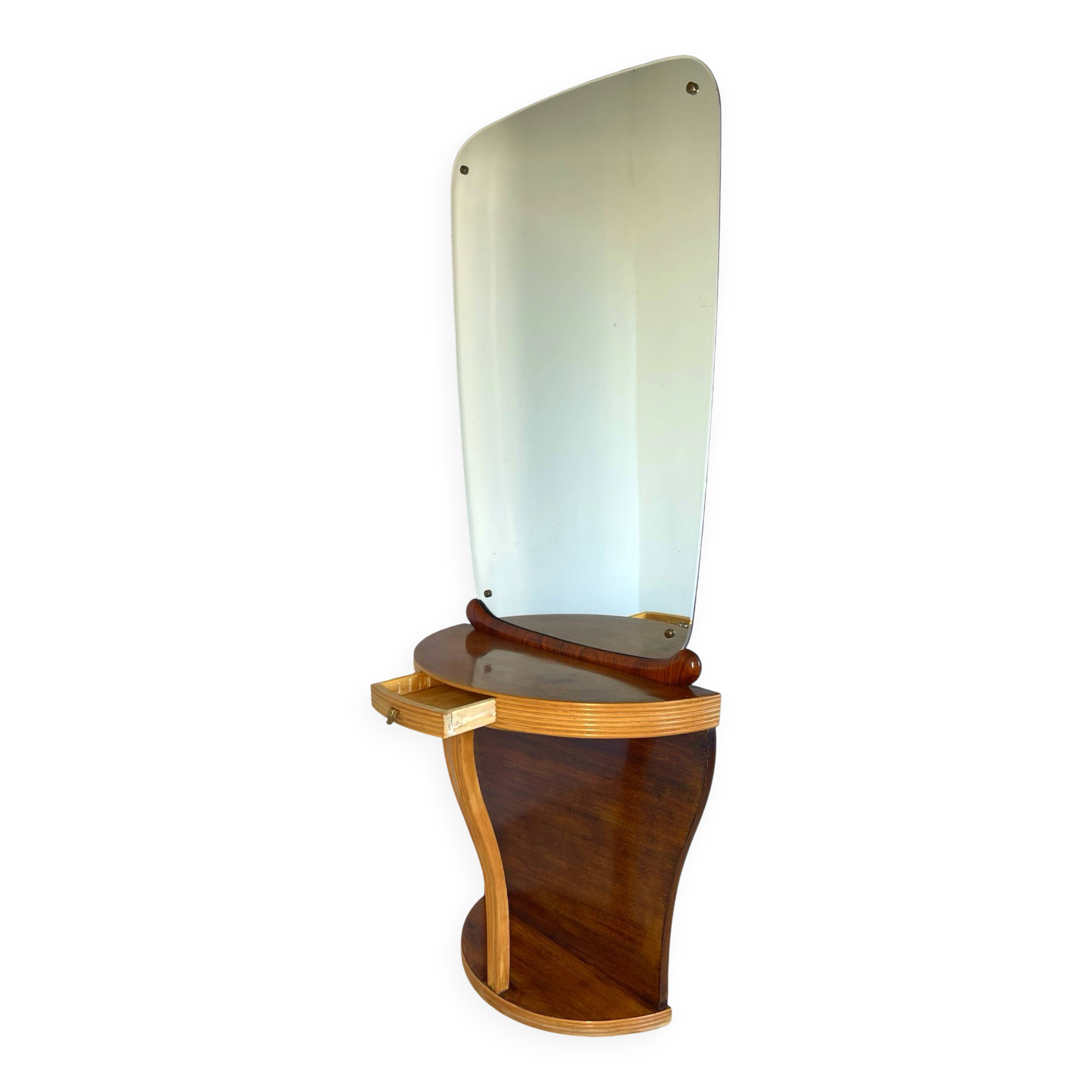 Mid-Century Modern Art Deco Console, in style of Paolo Buffa.