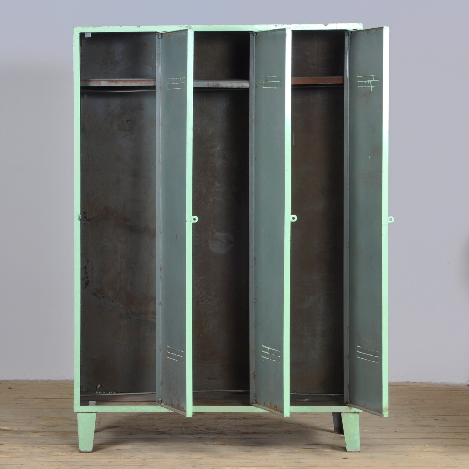 vintage iron locker, 1950's