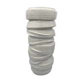Vase tubular shape MODERNIST in ceramic enamelled White 30.5 cm