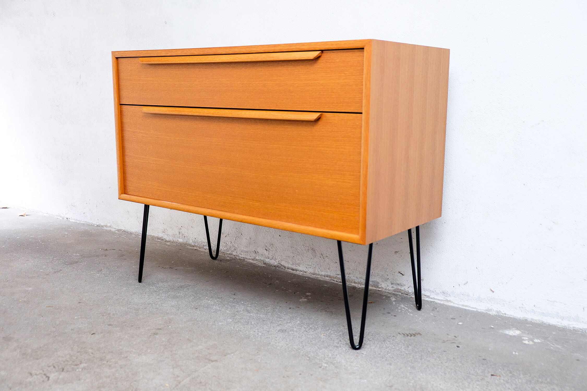 Vintage teak chest of drawers by Wk Möbel, 1970s