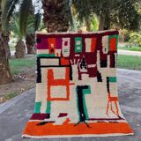 Beni Ourain Rug, Handmade Rug 150/250cm