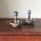 Pair of ceramic candle holders 1960 Roland Moreau