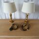 Paire de lampes bougeoir
