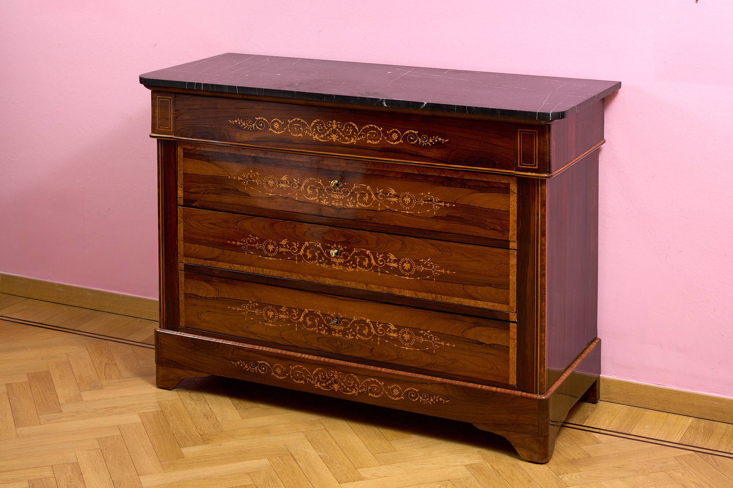 Original English walnut sideboard