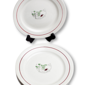 Lot of 6 plates Salins, model 'Spring'