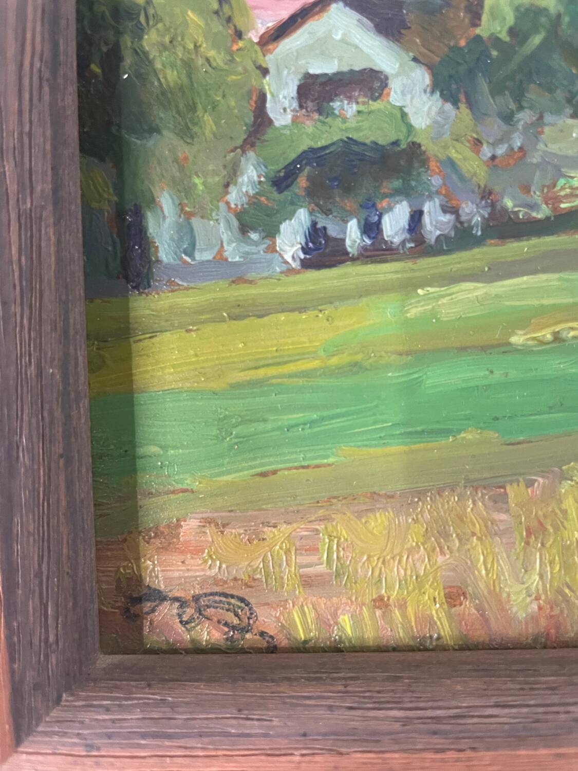 Swiss landscape painting 1950