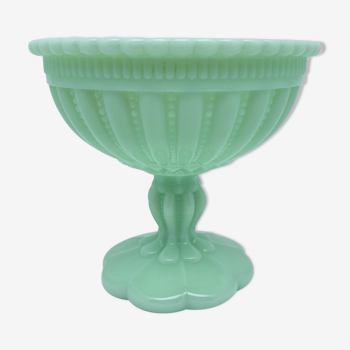 Coupe en opaline vert d’eau