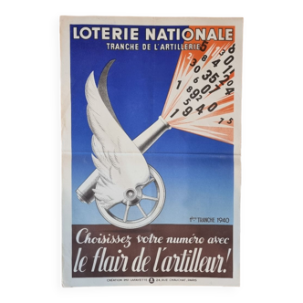 Ancienne affiche loterie nationale