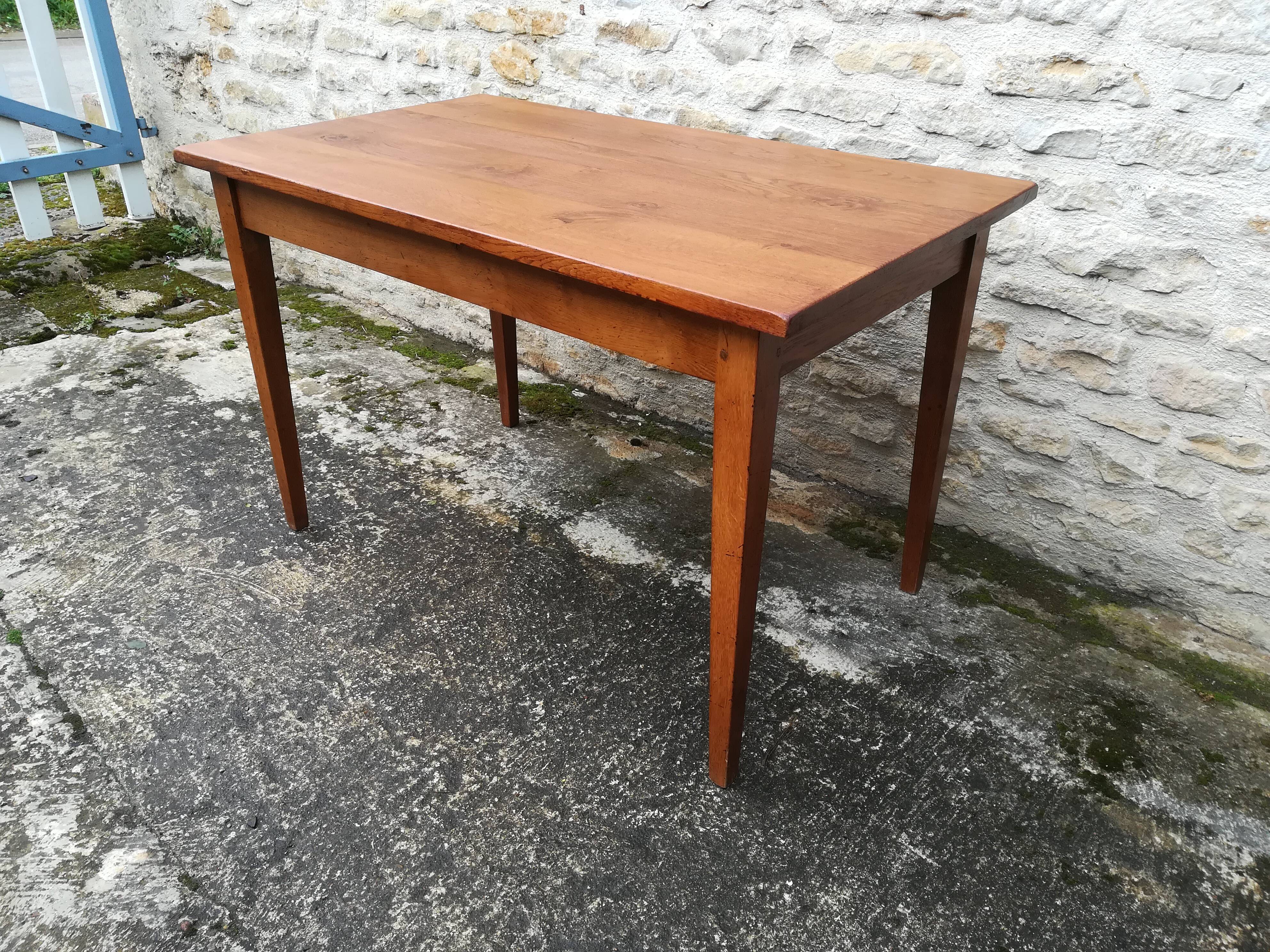 Oak farmhouse table
