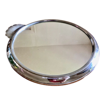 Plateau miroir métal 1930 1940
