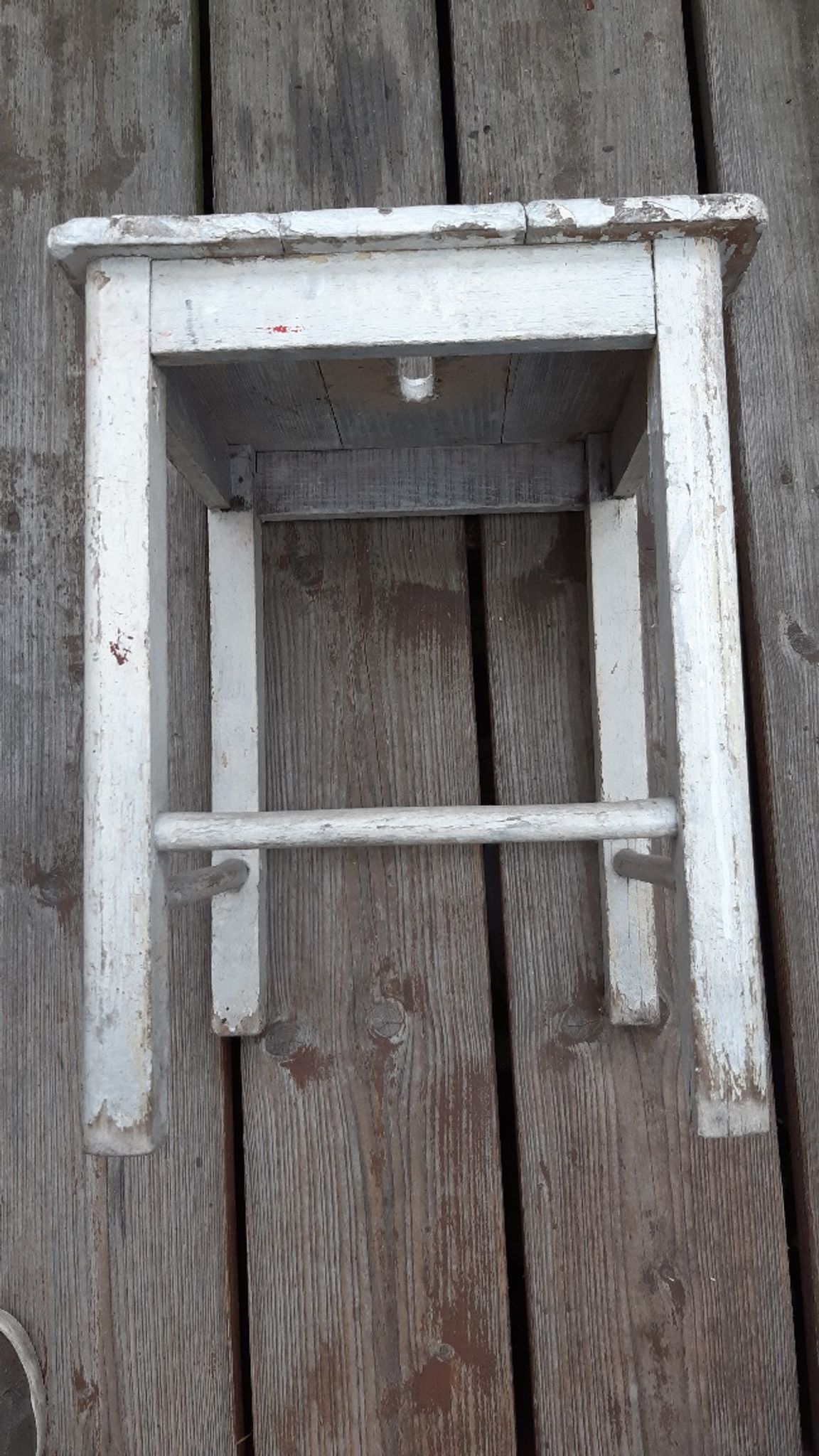 Patinated workshop stool 1930