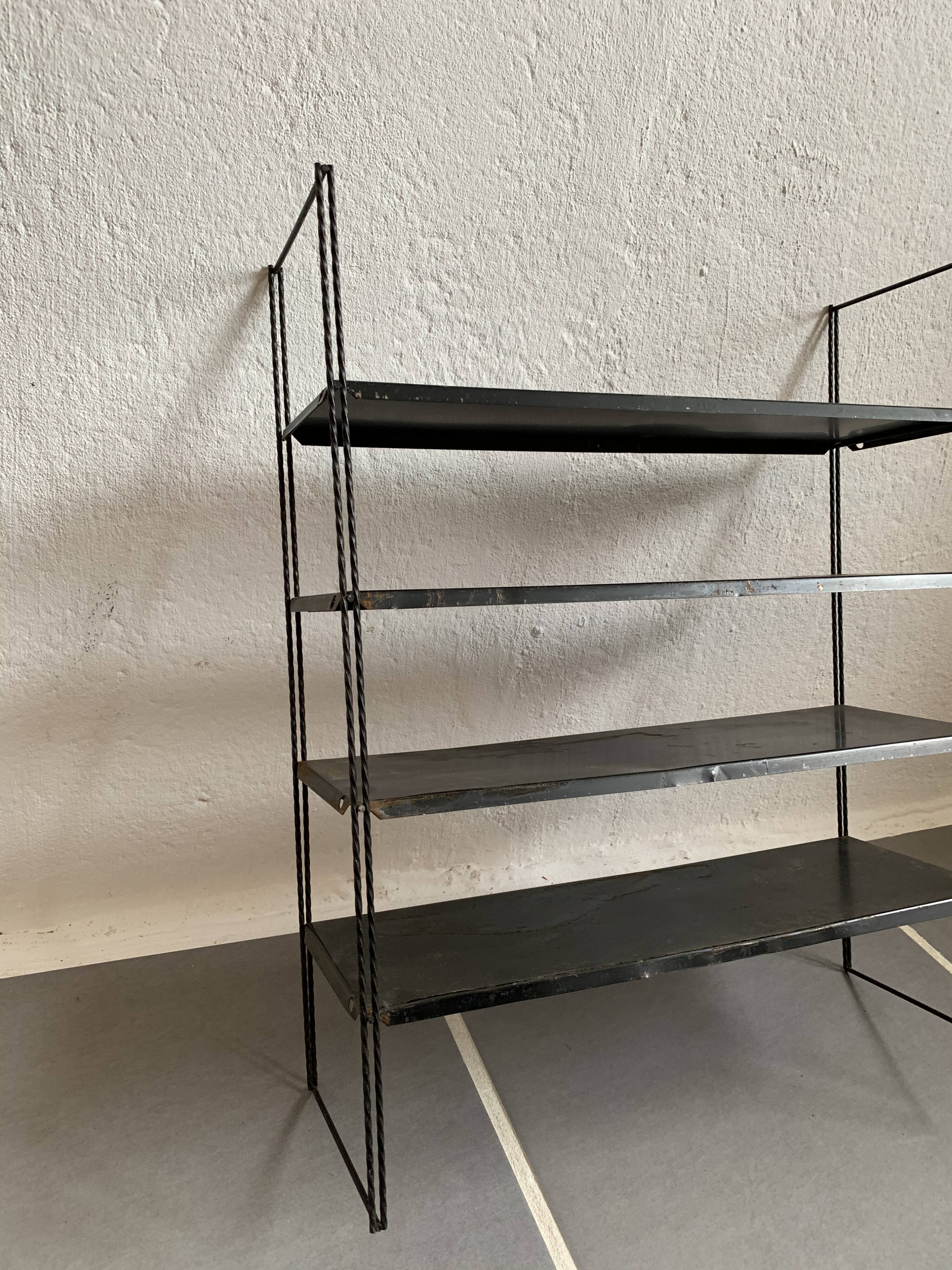 Vintage metal String shelves
