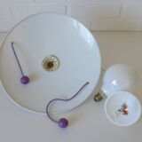 Suspension violette vintage / Lampe suspendue style Memphis Y2K