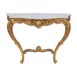 Rocker-style gilded wooden console