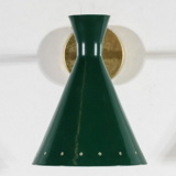 Pair of wall sconces duck green casserole