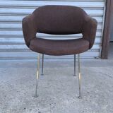 1970s tweed conference chair