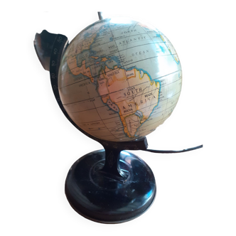 Globe terrestre vintage anglais Peliable Series années 50