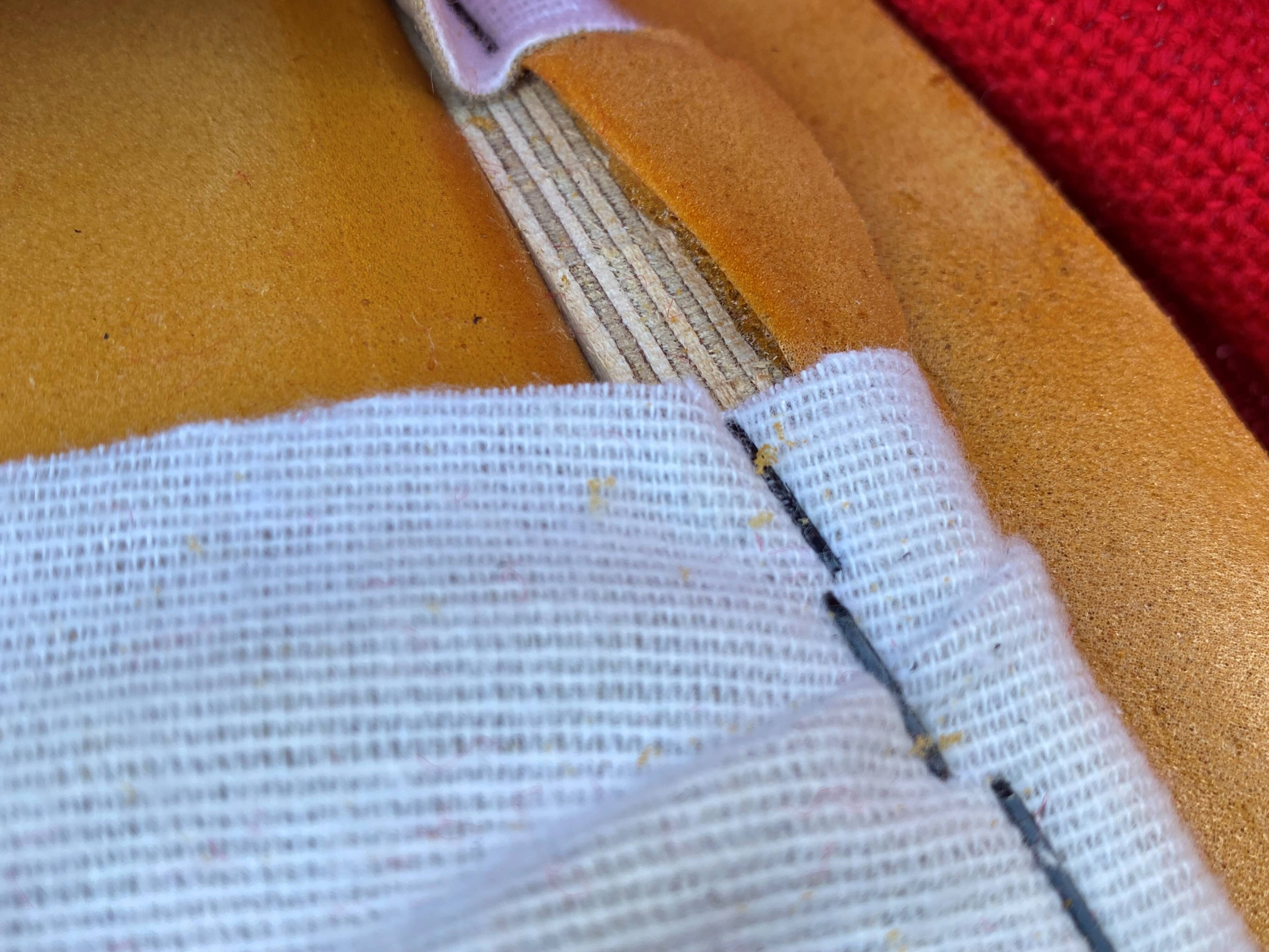 Red foam and fabric armchair banquettes by Sitland, 1970.