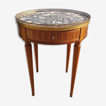 Louis XVI marquetry style hot water bottle table