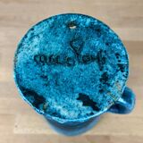 Accolay blue ceramic pitcher