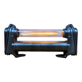 Wall lamp metal and tubular glass