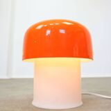 Rare Orange Mushroom Table Lamp by Luigi Massoni for Guzzini, 1970s