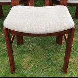 Set of 6 chairs in solid teak Roche Bobois 1960/1970