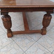 Renaissance style oak table