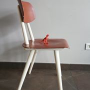 2 vintage Czech wooden chairs, Ton ex Thonet, 1960