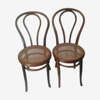 Set of 2 chairs cannees J & J Kohn Austria