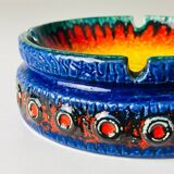 Relief Series Saturn ashtray in ceramic attributed to Dümler & Breiden, West Germany, 1970s.