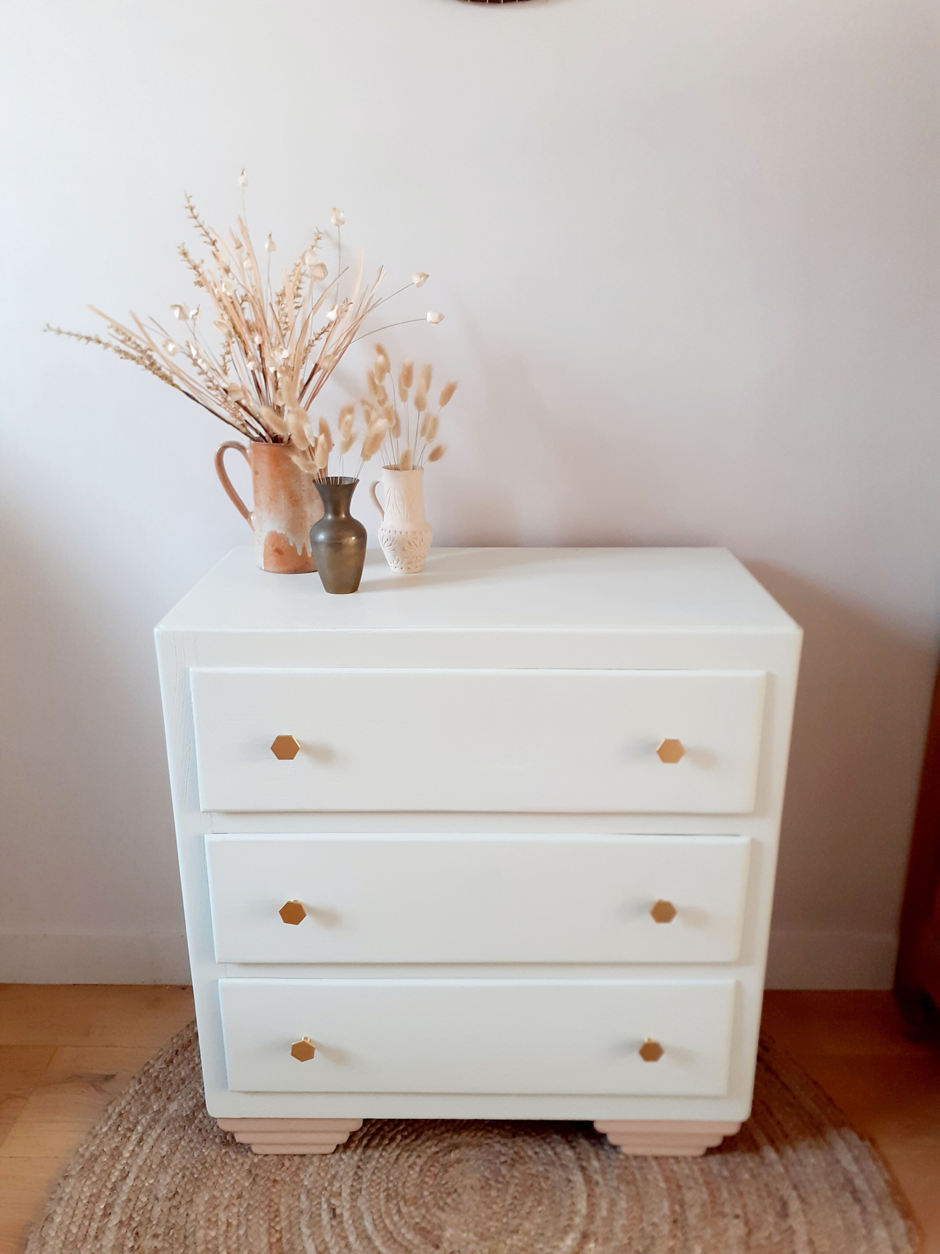 50s pastel green chest of drawers