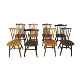 Mismatched bistro chairs