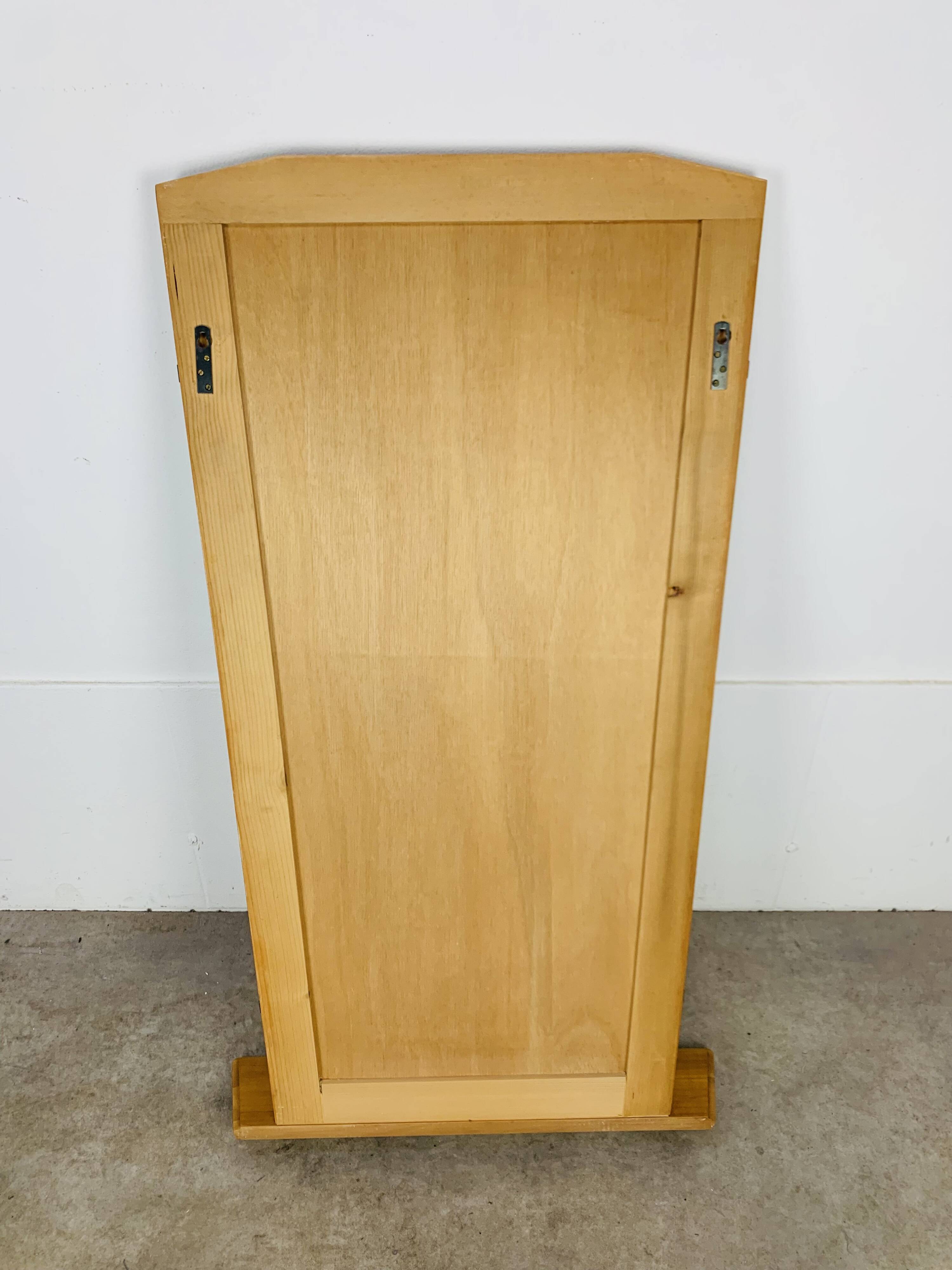 Mirror with wooden shelf, 1960s, vintage