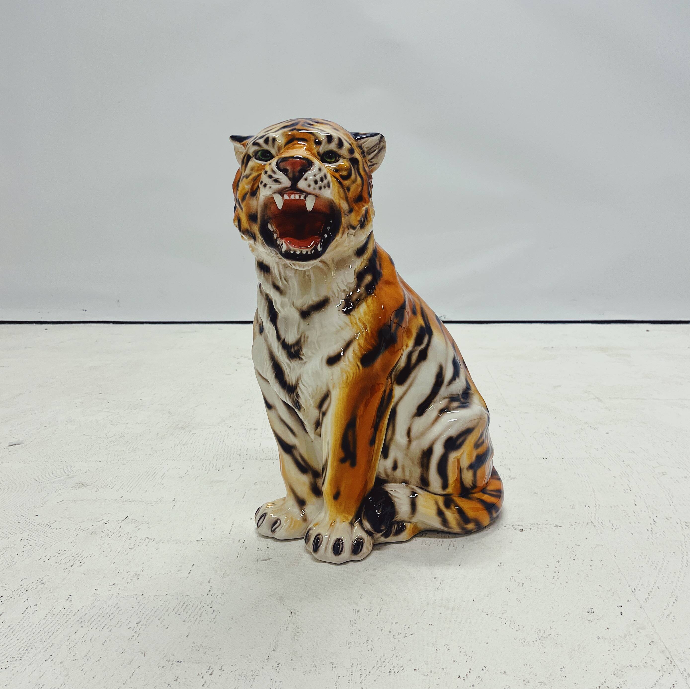 Tiger Statue Ceramic