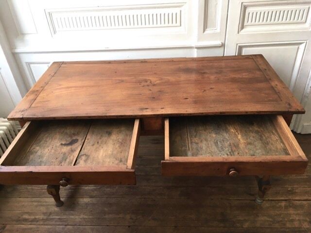 Solid wood farm table