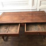 Solid wood farm table